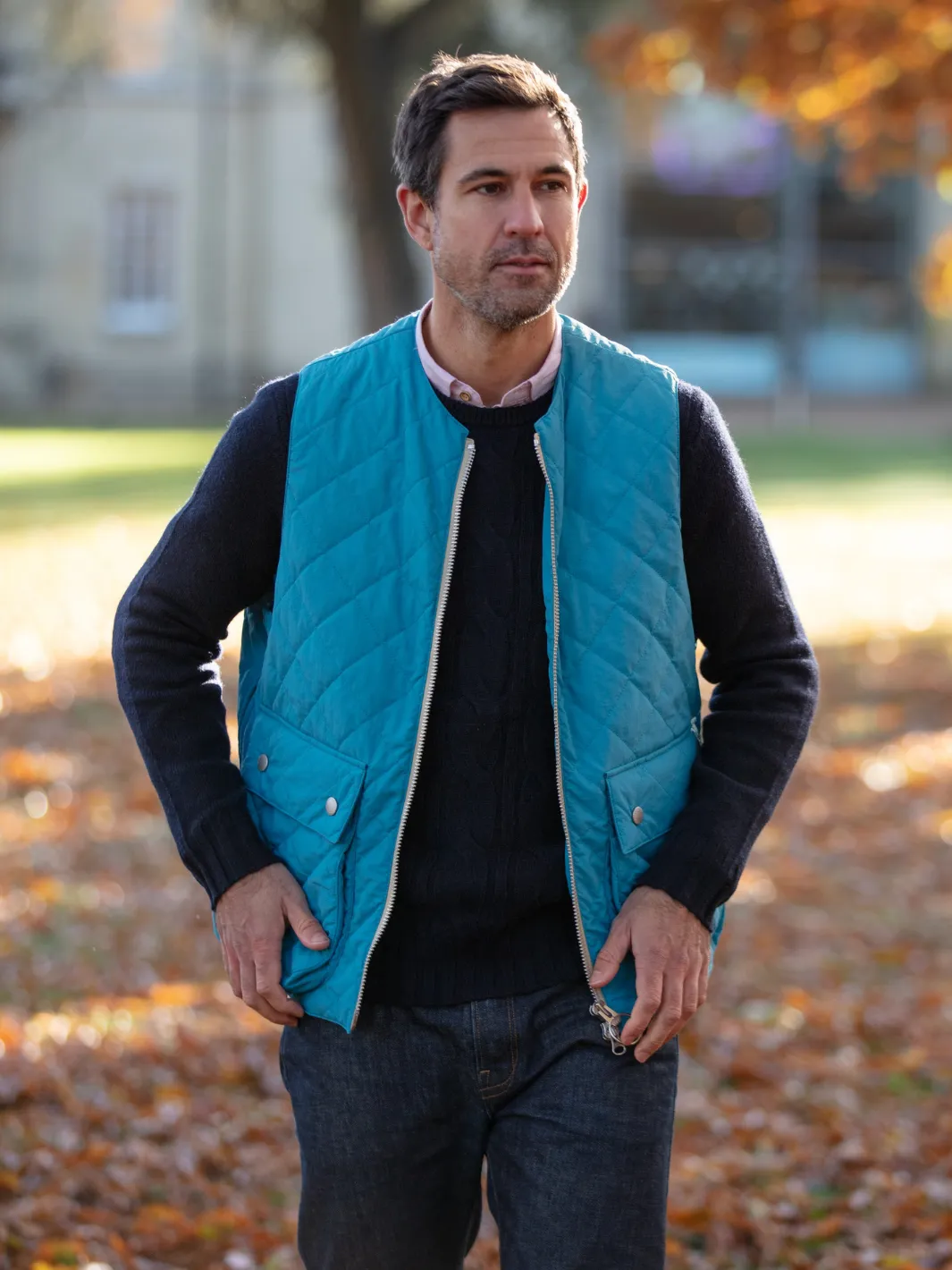 Padded Vest - Blue