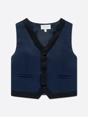 Patachou Boys Gilet in Navy