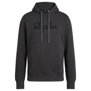 RAPHA Logo Pullover Hoodie - CHM Charcoal Marl/Black