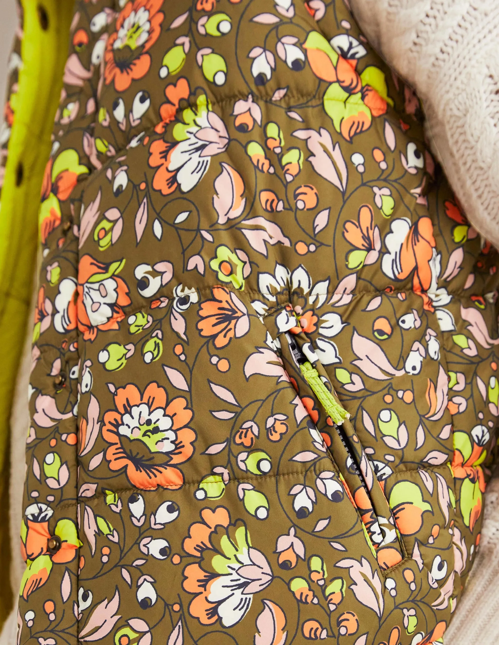 Reversible Gilet-Basil, Botanic Meadow