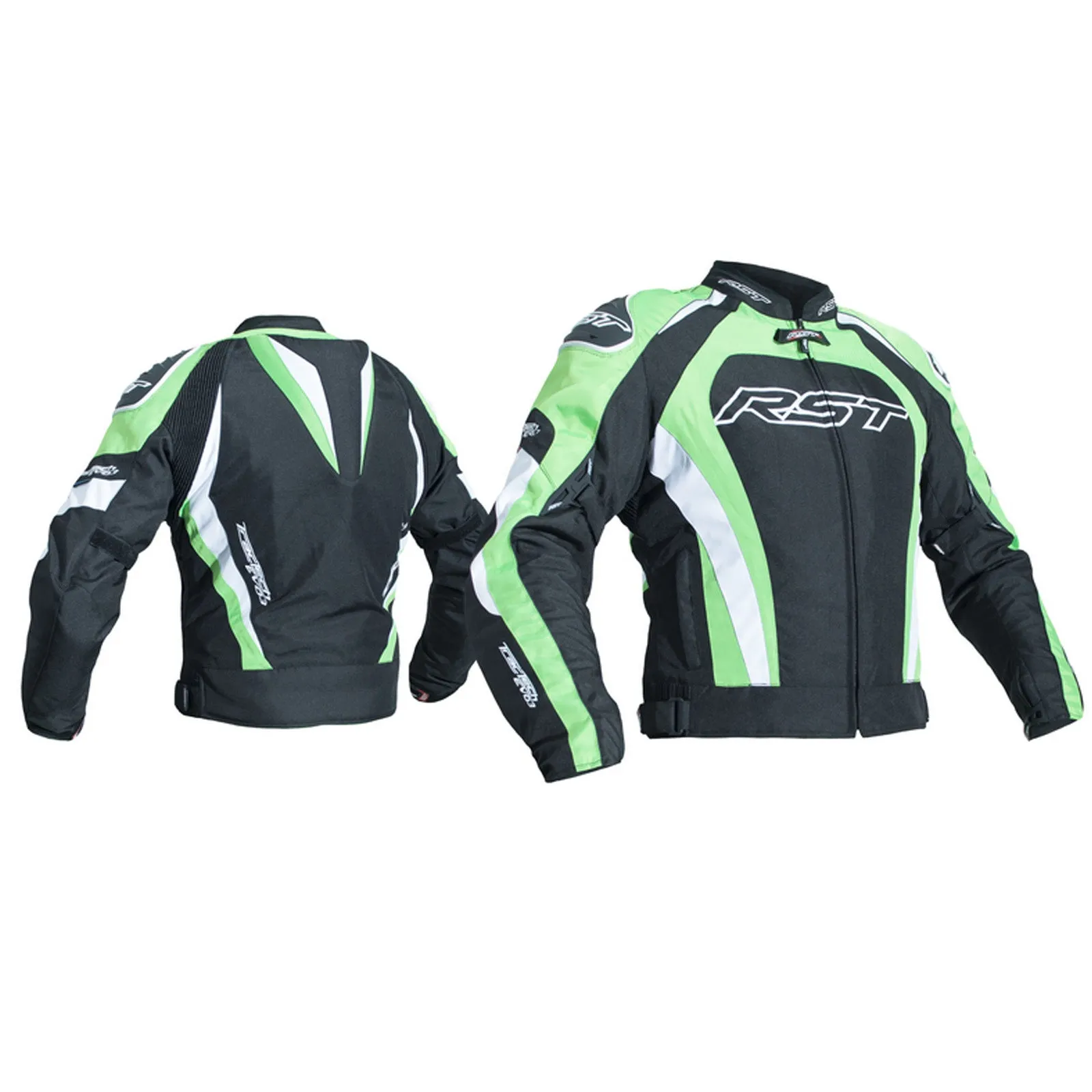 RST TracTech Evo 3 Waterproof Textile Jacket - Black/Green