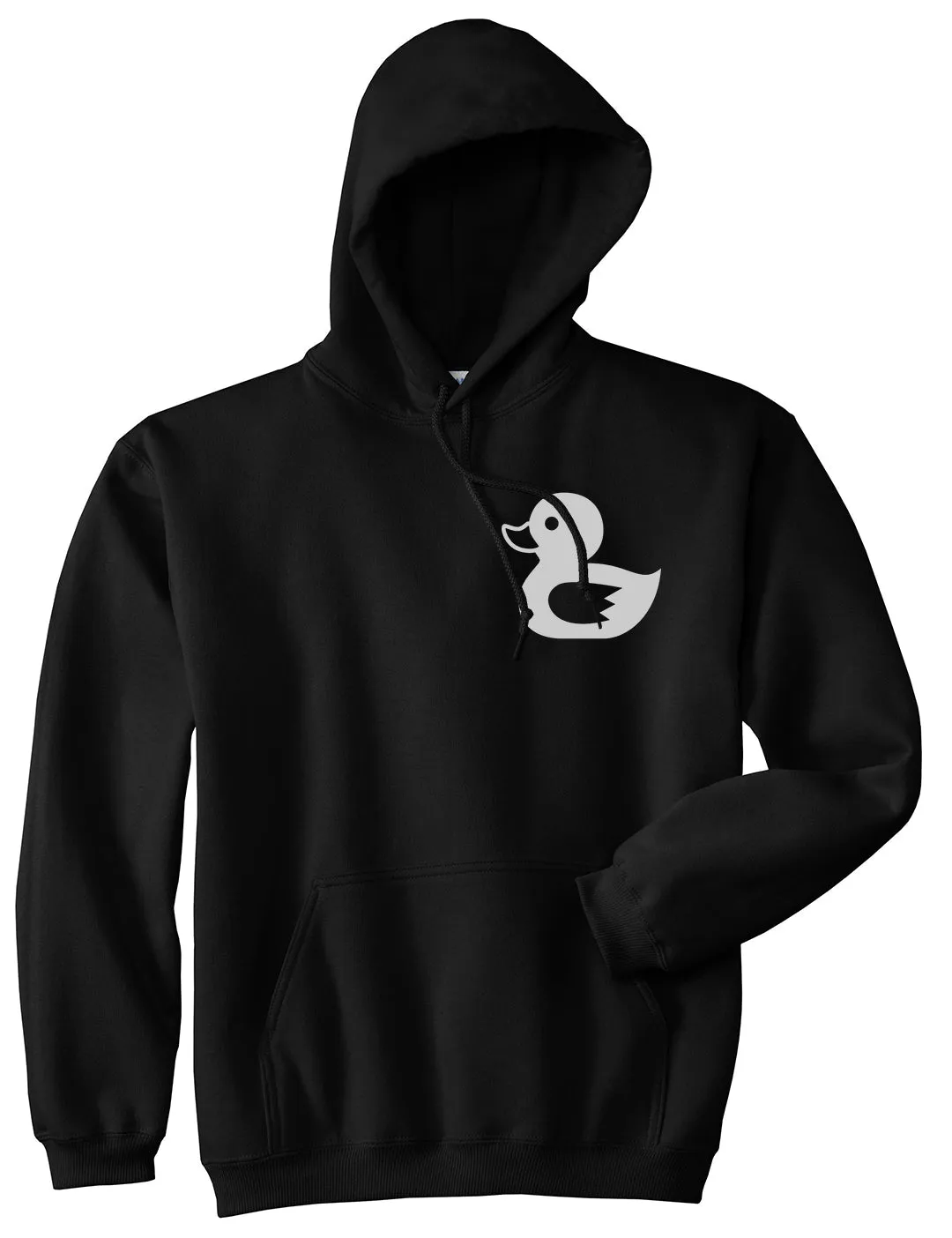 Rubber Duck Chest Mens Pullover Hoodie