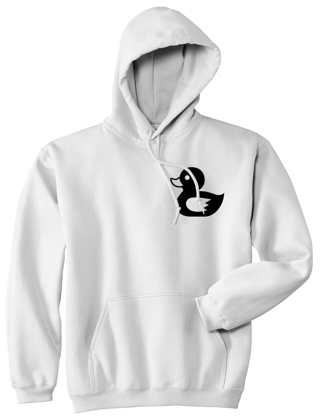 Rubber Duck Chest Mens Pullover Hoodie