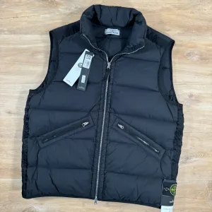 Stone Island Seamless Tunnel Nylon Down-TC Gilet in Black