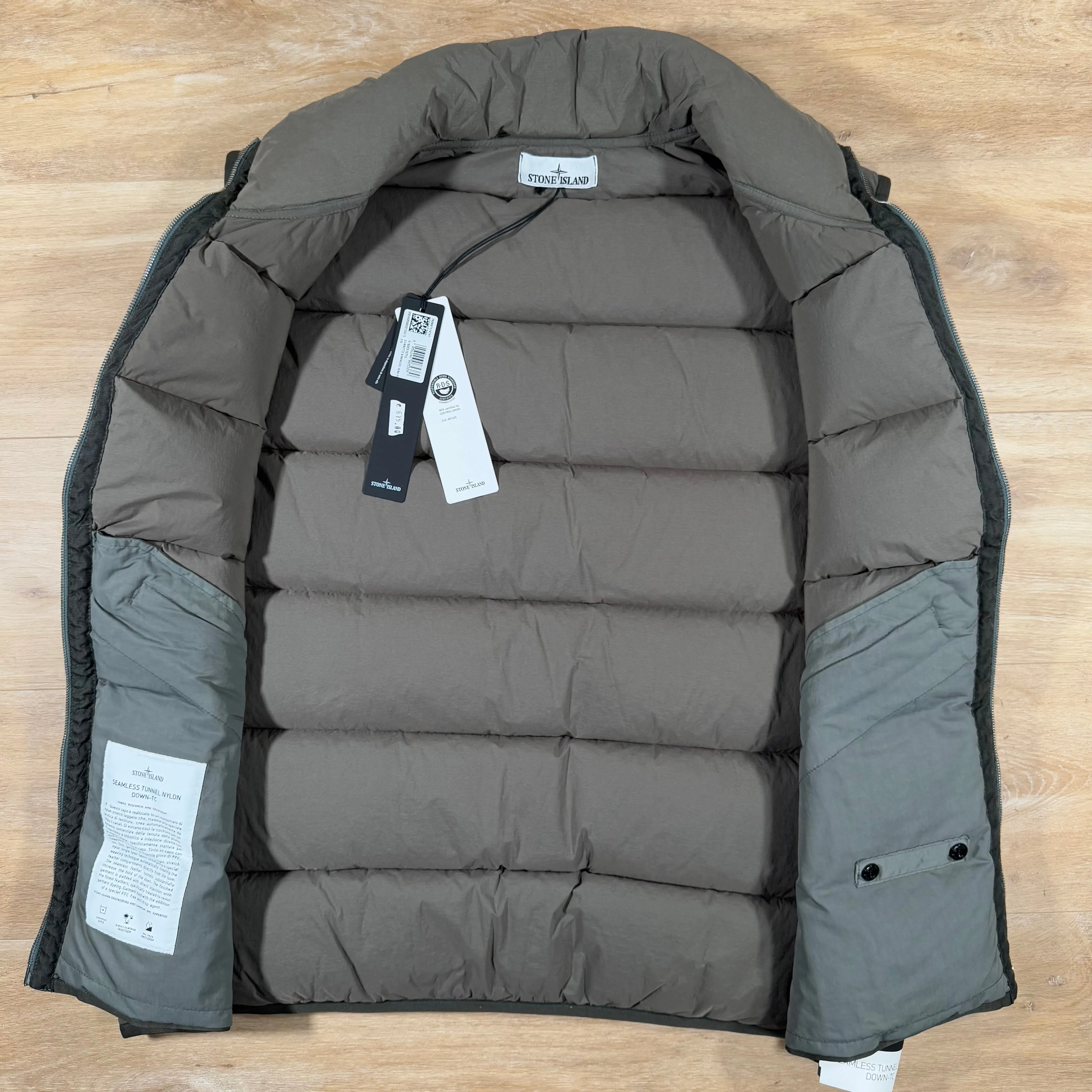 Stone Island Seamless Tunnel Nylon Down-TC Gilet in Walnut Brown