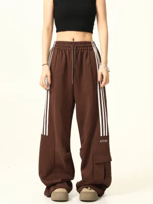 Striped Cargo Track Pants