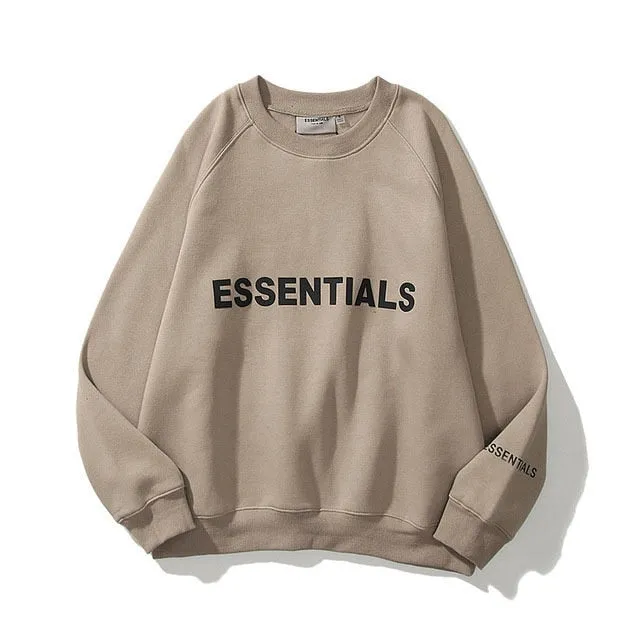 Sweatshirt with Reflective Letter Essential Printing