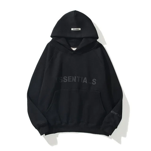 Sweatshirt with Reflective Letter Essential Printing