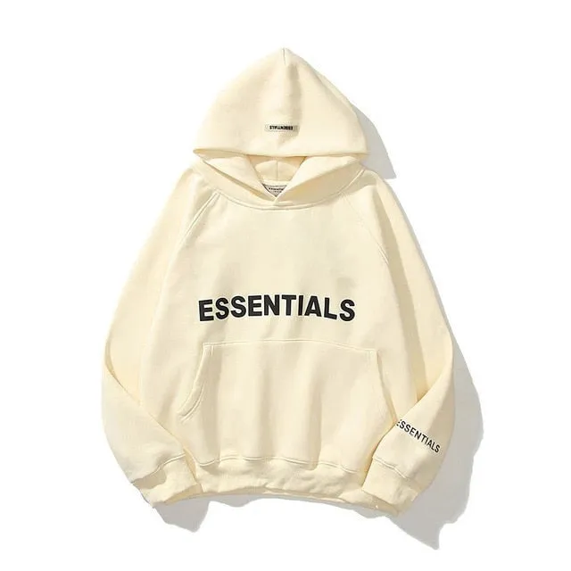 Sweatshirt with Reflective Letter Essential Printing