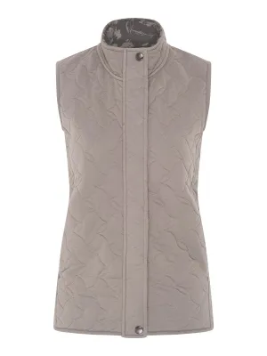 TIGI 10/12 Sage Tonal Floral Lined Gilet - T25-04D