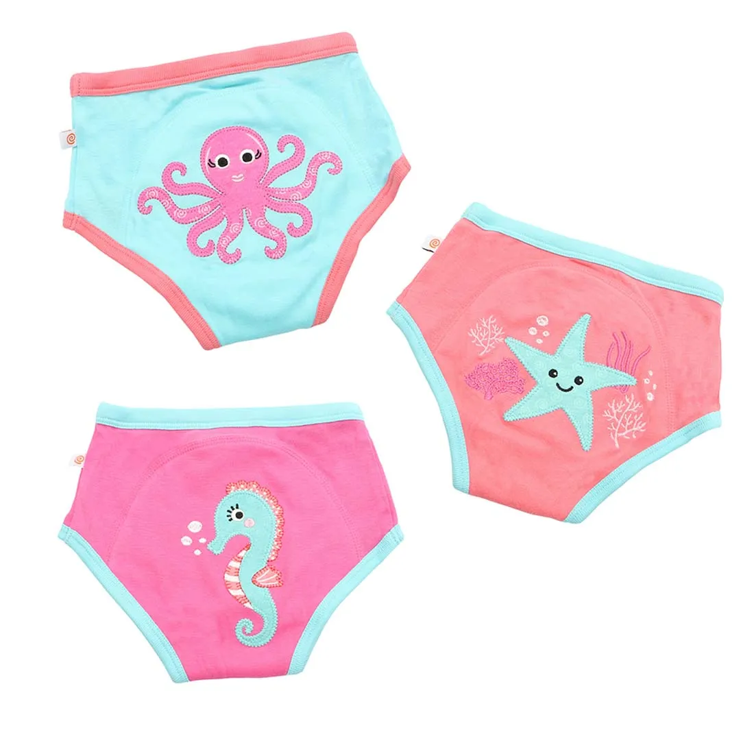 Toddler Organic Potty Training Pants (3-pk) - Ocean Gals