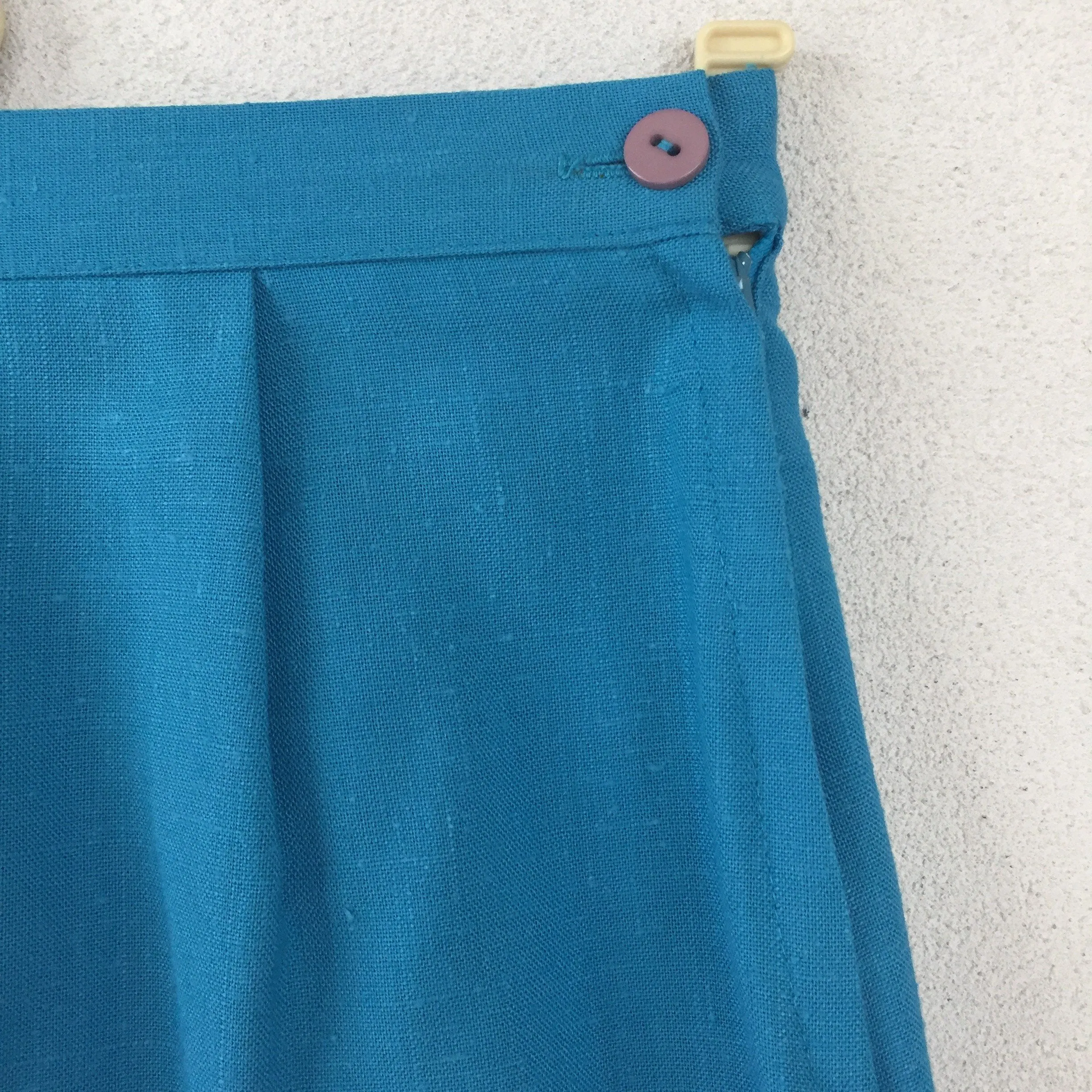 Turquoise 70s Skirt