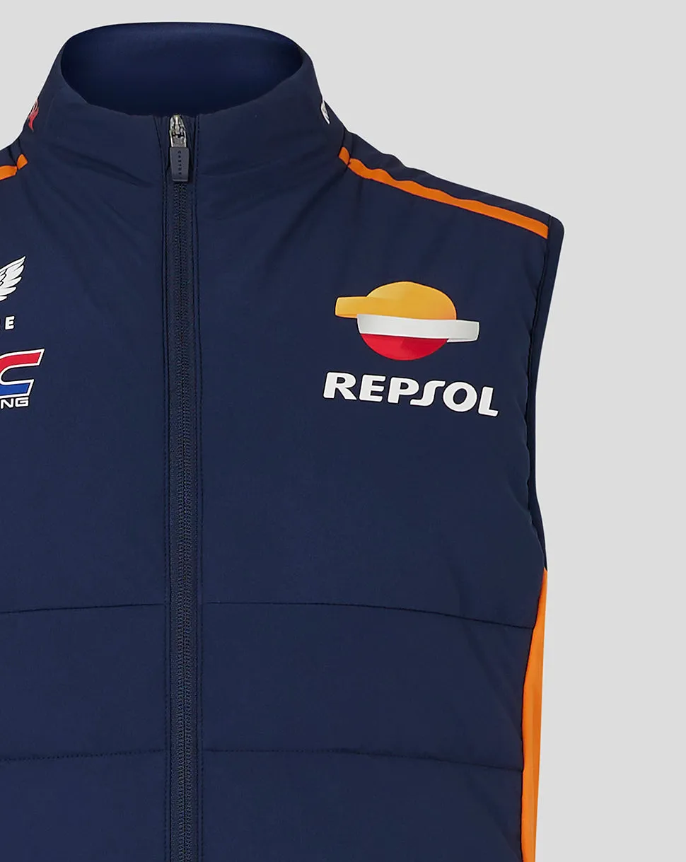 Unisex Honda HRC Repsol Gilet - Black Iris