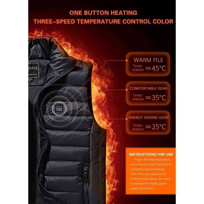 Unisex Warming Heated Vest