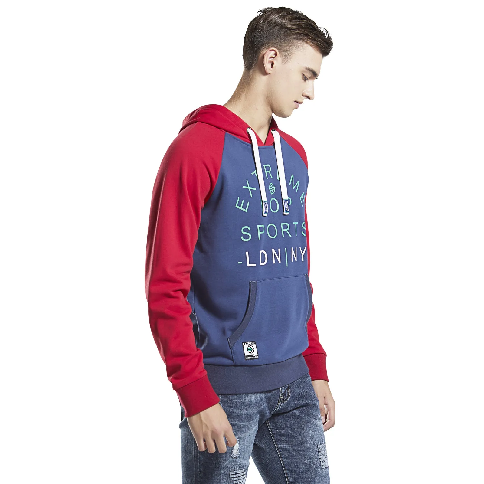 Washed Raglan Hoodie Sweatshirt