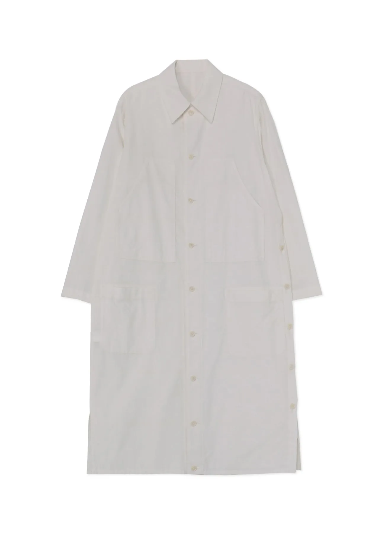 [Y's-Black Name]KHADI SIDE VENT WORK SHIRT COAT